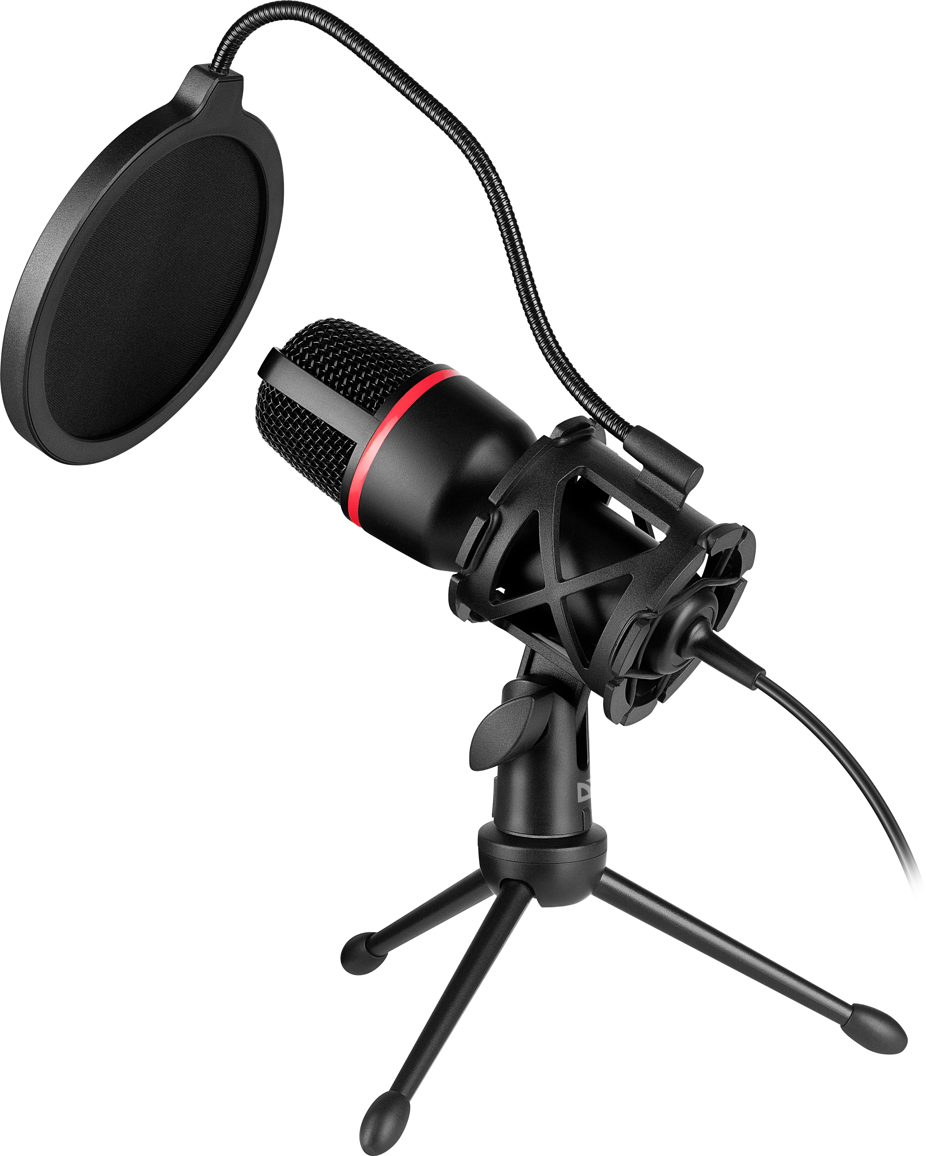 Игровой стрим микрофон Defender Forte GMC 300 3,5 мм, провод 1.5 м