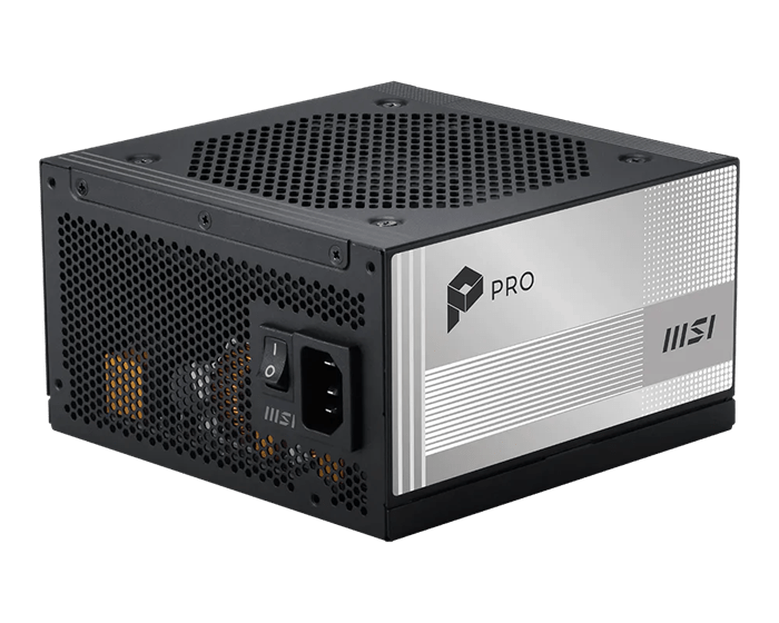 Блок питания MSI PRO A850PL PCIE5 [850 Вт, 80 PLUS Platinum, 6x SATA, 1 x 16 pin (12VHPWR), 3 x 6+2 pin PCIe, 2x 4+4 pin CPU, EPS12V, ATX]