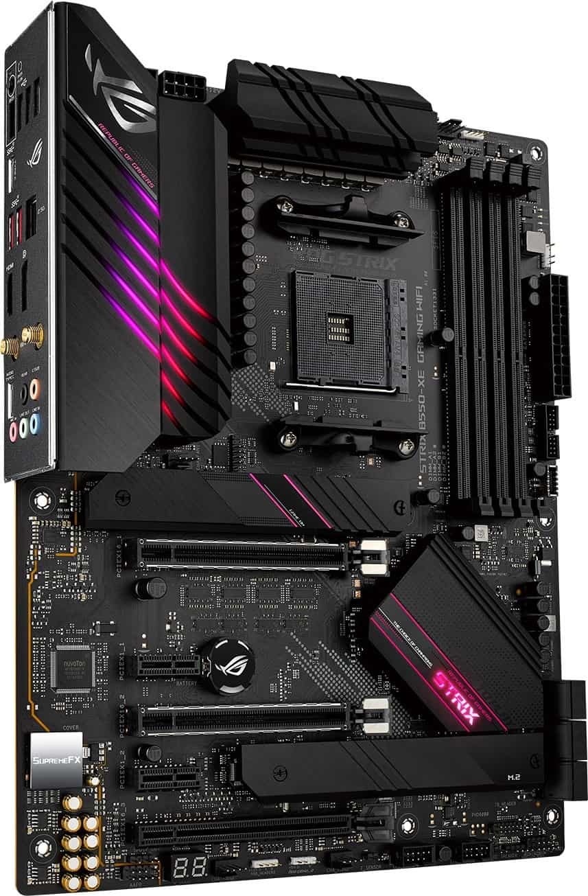 Материнская плата ASUS ROG STRIX B550-XE GAMING WIFI, [AM4, AMD B550, 4xDDR 4, 2xM.2, 3xPCI-E x16, Standard-ATX]