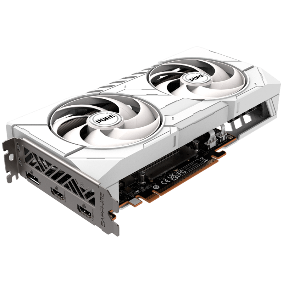 Видеокарта Sapphire PURE AMD RADEON RX 9060 XT GAMING OC 16GB DUAL (11350-02-20G) [16 ГБ, GDDR6, 128 бит, HDMI, DisplayPort (2 шт)]