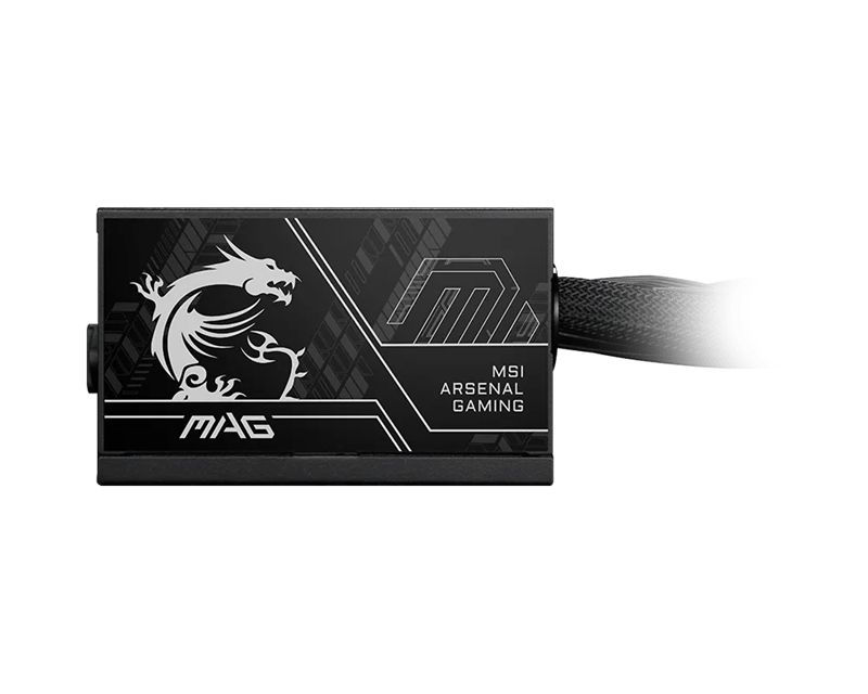 Блок питания MSI MAG A750BN PCIE5 II [750 Вт, 80 PLUS Bronze, 3x SATA, 1 x 16 pin (12VHPWR), 3 x 6+2 pin PCIe, 1x 4+4 pin, 1x 8 pin CPU, EPS12V, ATX]