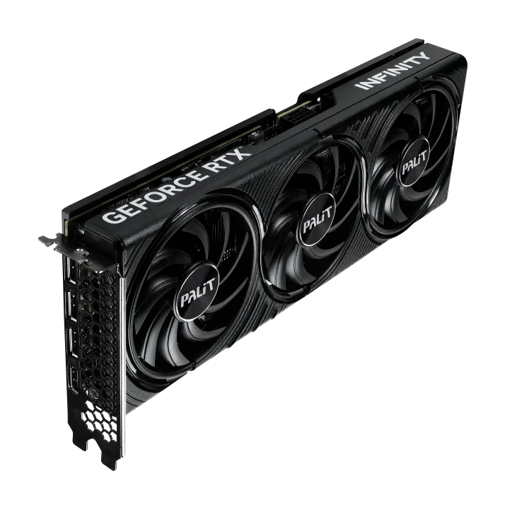 Видеокарта Palit GeForce RTX 5070 Infinity 3 OC (NE75070S19K9-GB2050S) [12 ГБ, GDDR7, 192 бит, HDMI, DisplayPort (3 шт)]