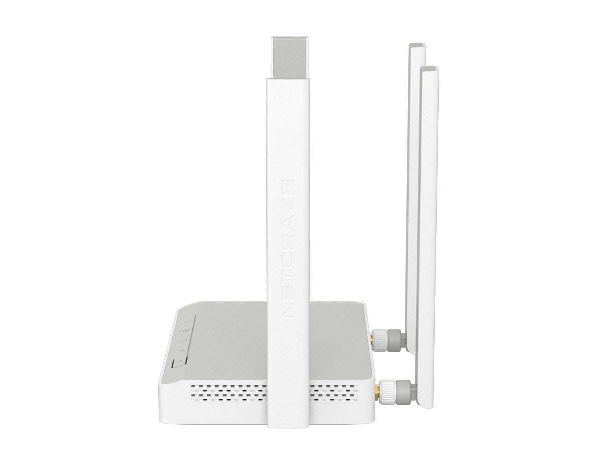 Маршрутизатор беспроводной Netcraze (Keenetic) Runner 4G (NC-2212) N300 FE, Nano-SIM