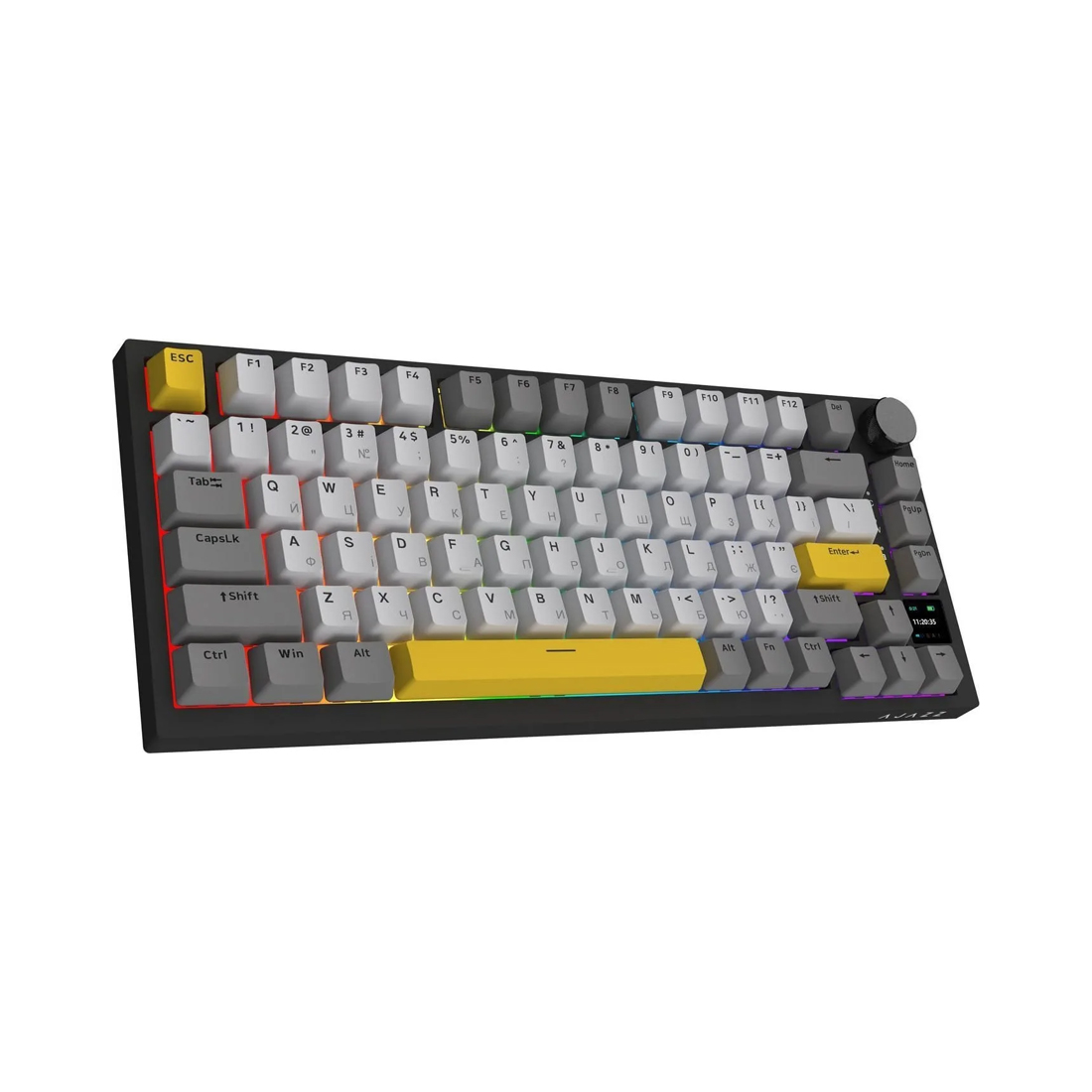 Клавиатура Ajazz AK820 PRO [механическая, проводная + беспроводная, RGB подсветка, Ajazz Gift Switch, черная]