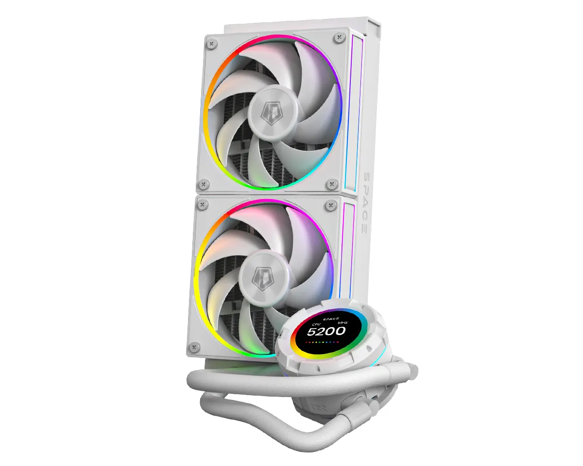 Система охлаждения ID-Cooling SL240 White [120 мм, 2000 об/мин, 29.9 дБ, 4  pin] - купить в Forcecom.kz