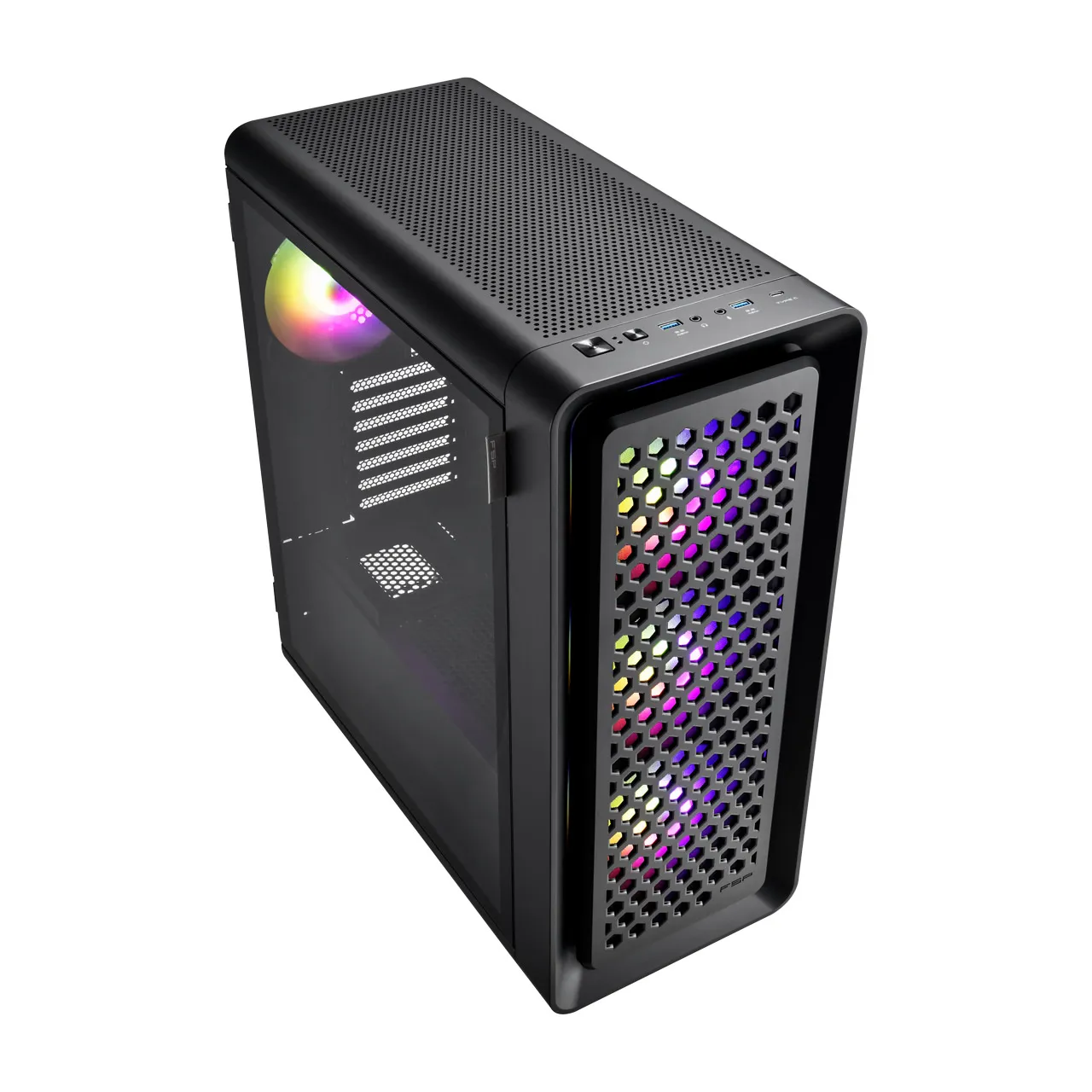 Корпус FSP CUT593A-B [Ultra Tower, 4x 140 мм ARGB, черный]