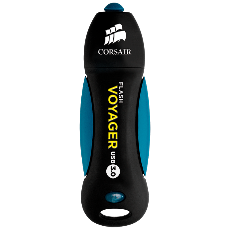 USB Флеш CORSAIR Flash Voyager USB 3.0 128ГБ (CMFVY3A-128GB), Чтение  190 МБ/сек - Запись 60 МБ/сек