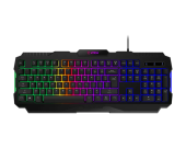 Клавиатура MSI FORGE GK100 RU [мембранная, проводная, RGB подсветка, черная]