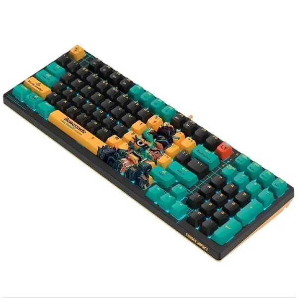 Клавиатура Bloody AT98 Renegade Black Midnight SAVAGE [механическая, проводная, RGB подсветка, Bloody Alpha, белая]