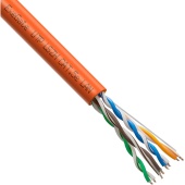 Кабель сетевой ExeGate UTP4-C5e-CCA-S24-IN-LSZH-OR-305, бухта Cable UTP, (~305м)