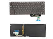 Клавиатура для ноутбука Asus Zenbook UX302/ UX303/ UX305, RU, подсветка, черная