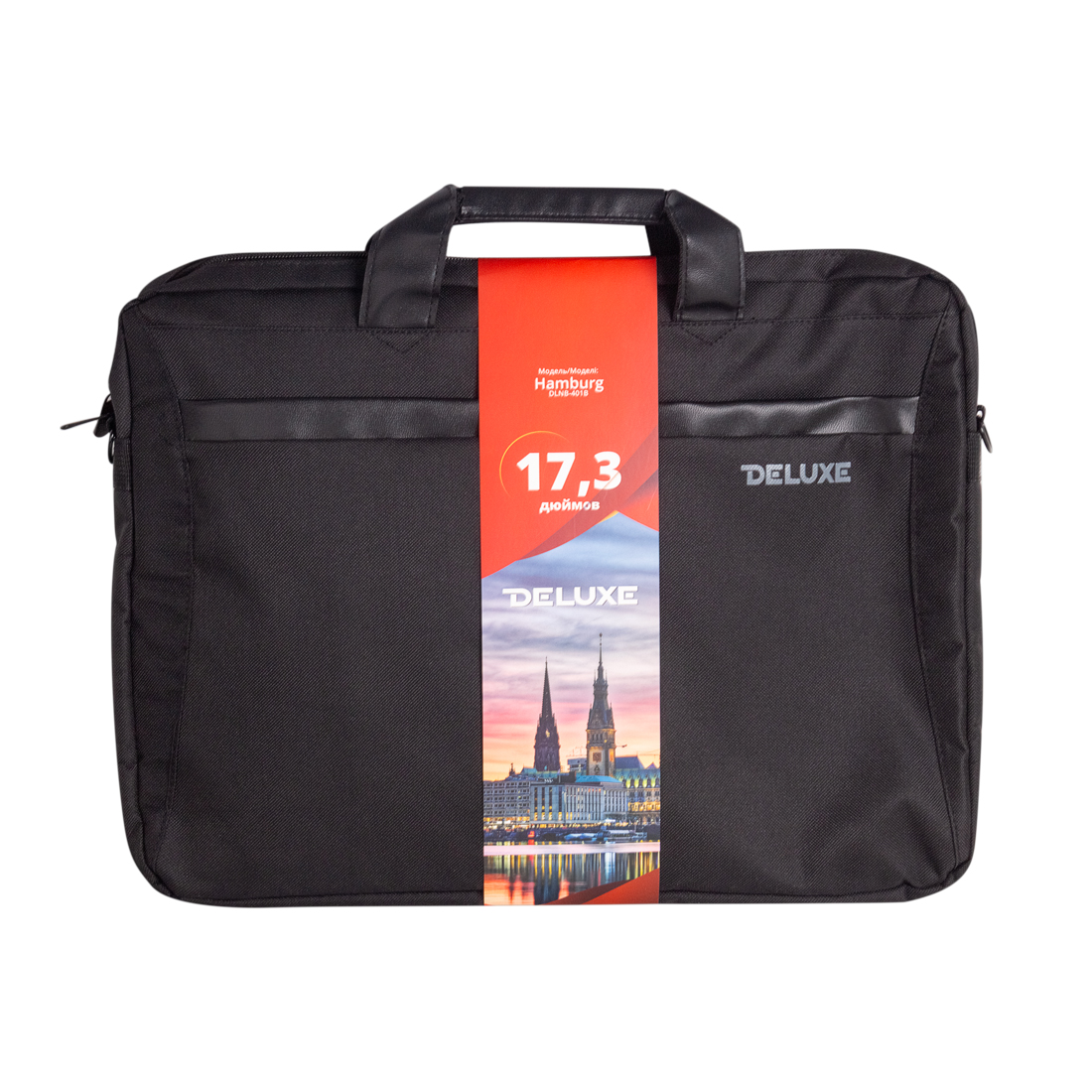 Сумка для ноутбука Deluxe Hamburg 17.3" (DLNB-401B-P17.3) - купить по цене 7 120 тг. в интернет-магазине Forcecom.kz