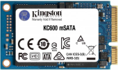 SSD-накопитель Kingston KC600 (SKC600MS/256G) [256 ГБ, mSATA, PCI-E, 550/500 МБ/с, TLC]