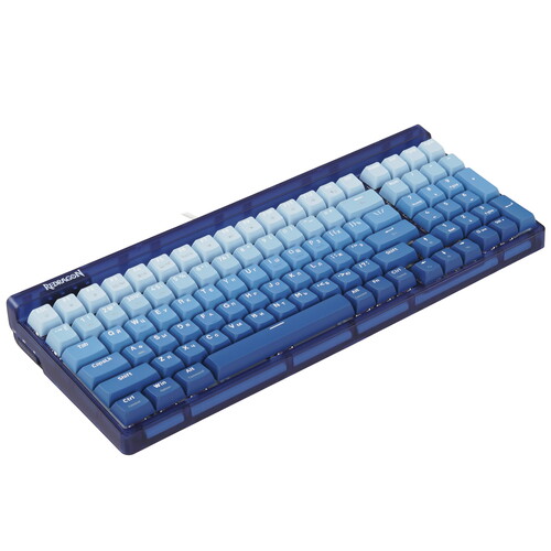 Клавиатура Redragon Garen Pro (71745) [механическая, проводная + беспроводная, RGB подсветка, Redragon + Purple, голубая]