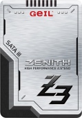 Твердотельный накопитель SSD, GEIL ZENITH Z3 [GZ25Z3-512GP] [512 ГБ, 2.5" SATA III, чтение: 520 МБайт/с, запись: 470 МБайт/с, 3D V-NAND]