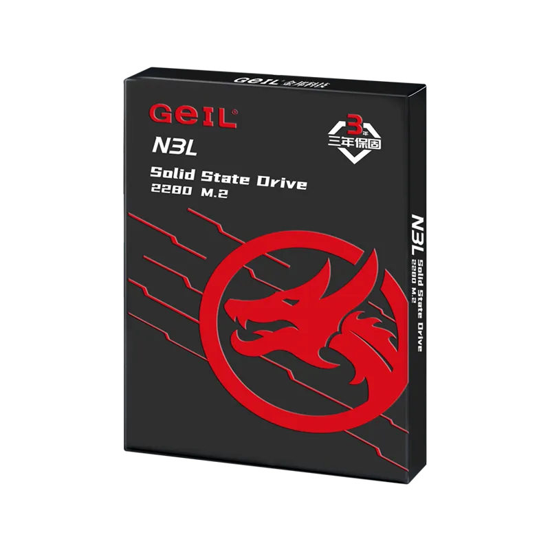 SSD накопитель Geil N3L (N3LWK09I512D) [512 ГБ, M.2SATA III, чтение: 500 МБ/с, запись: 500 МБ/с, 3D V-NAND]
