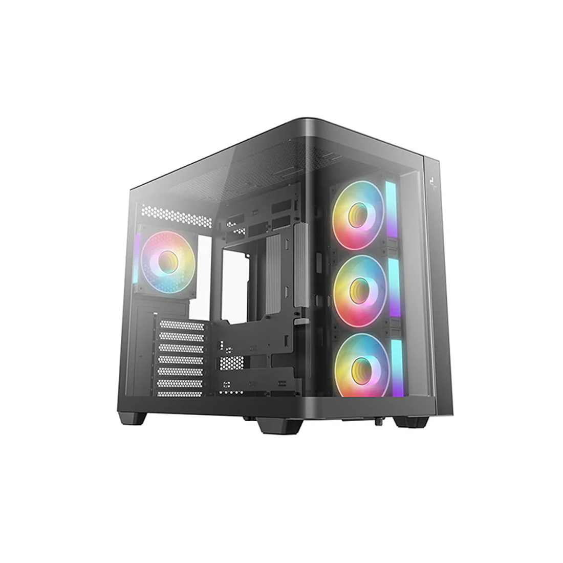 Корпус DeepCool CG530U 4F (R-CG530U-BKAGA4-G) [Midi Tower, 4x 120 мм ARGB, черный]