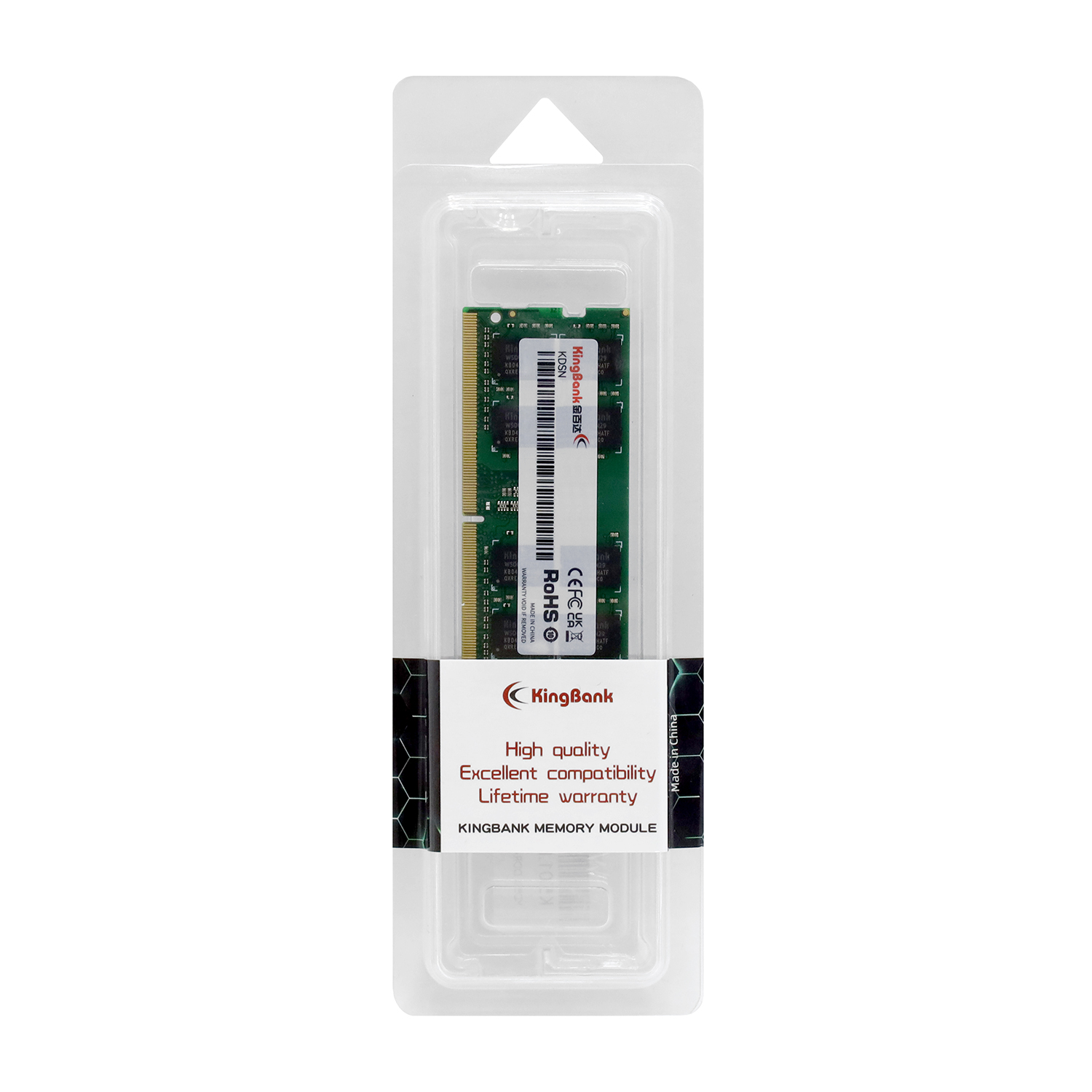 Оперативная память для ноутбука Kingbank KDUN (K5.01.FN047D4001) [16 ГБ, DDR 4, 2666 МГц, 1.2 В]