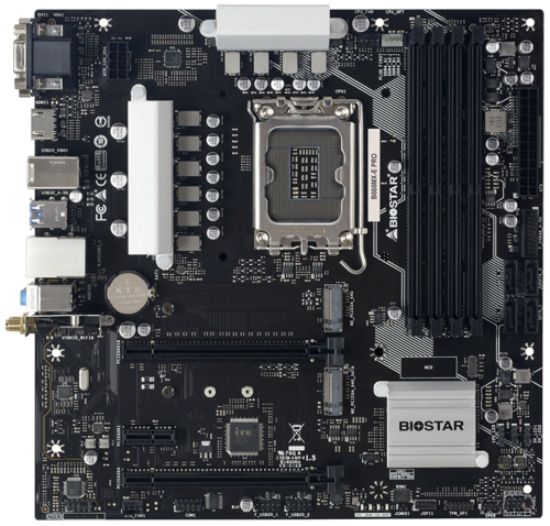 Материнская плата Biostar B660MX-E PRO [LGA 1700, Intel B660, 4xDDR 4, 2xM.2, 2xPCI-E x16, Micro-ATX]