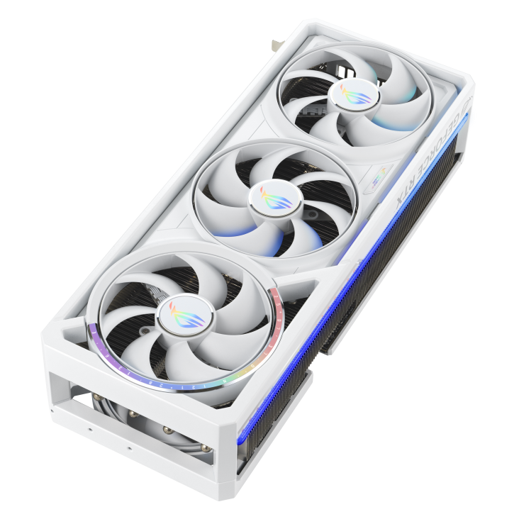 Видеокарта Asus GeForce RTX 5080 ROG Astral WHITE OC Edition (ROG-ASTRAL-RTX5080-O16G-WHITE) [16 ГБ, GDDR7, 256 бит, HDMI (2 шт), DisplayPort (3 шт)]