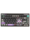 Клавиатура Bloody AT75 Cypher Ghost SAVAGE [механическая, проводная, RGB подсветка, Optical switches, серая]