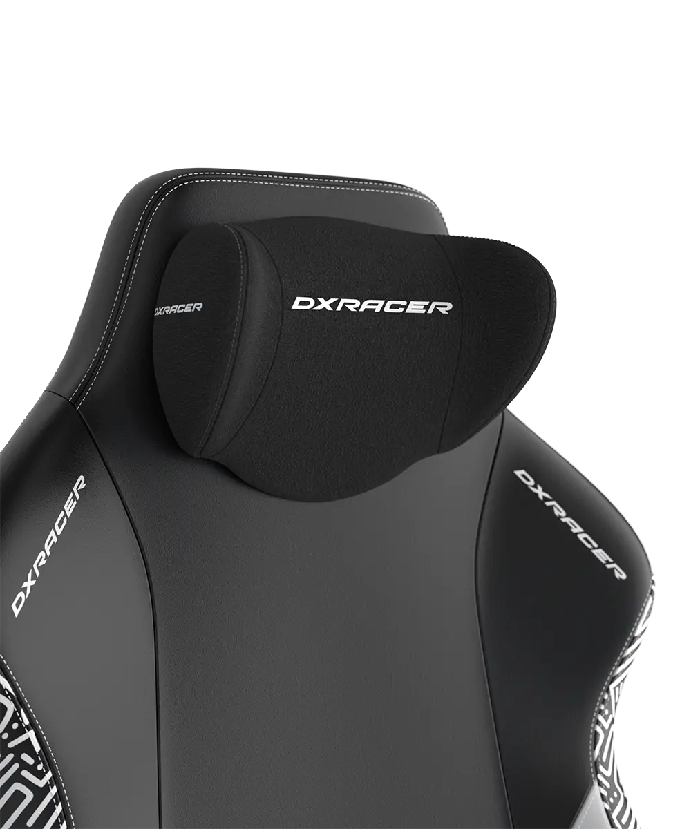 Игровое компьютерное кресло DXRacer Craft Standard F-23-Emaze (GC/LCF23LTA) Черный, белый, принт - купить в интернет-магазине Forcecom.kz Игровое компьютерное кресло DXRacer Craft Standard F-23-Emaze (GC/LCF23LTA) Черный, белый, принт