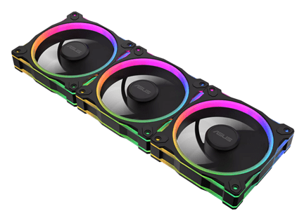 Вентилятор для корпуса ASUS PRIME MR120 FAN ARGB REVERSE BLACK 3IN1 120x120x28 MR120-1R/BK/3 IN 1//