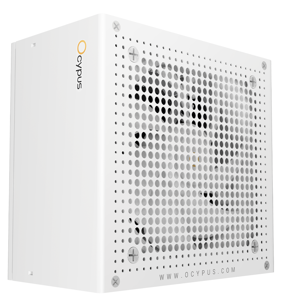 Блок питания Ocypus Delta P850 WH 850W (Delta-P850-B1FDWH025X-EU) [850 Вт, 80 PLUS Bronze, 8x SATA, 1 x 16 pin (12VHPWR), 3 x 6+2 pin PCIe, 2x 4+4 pin CPU, ATX]