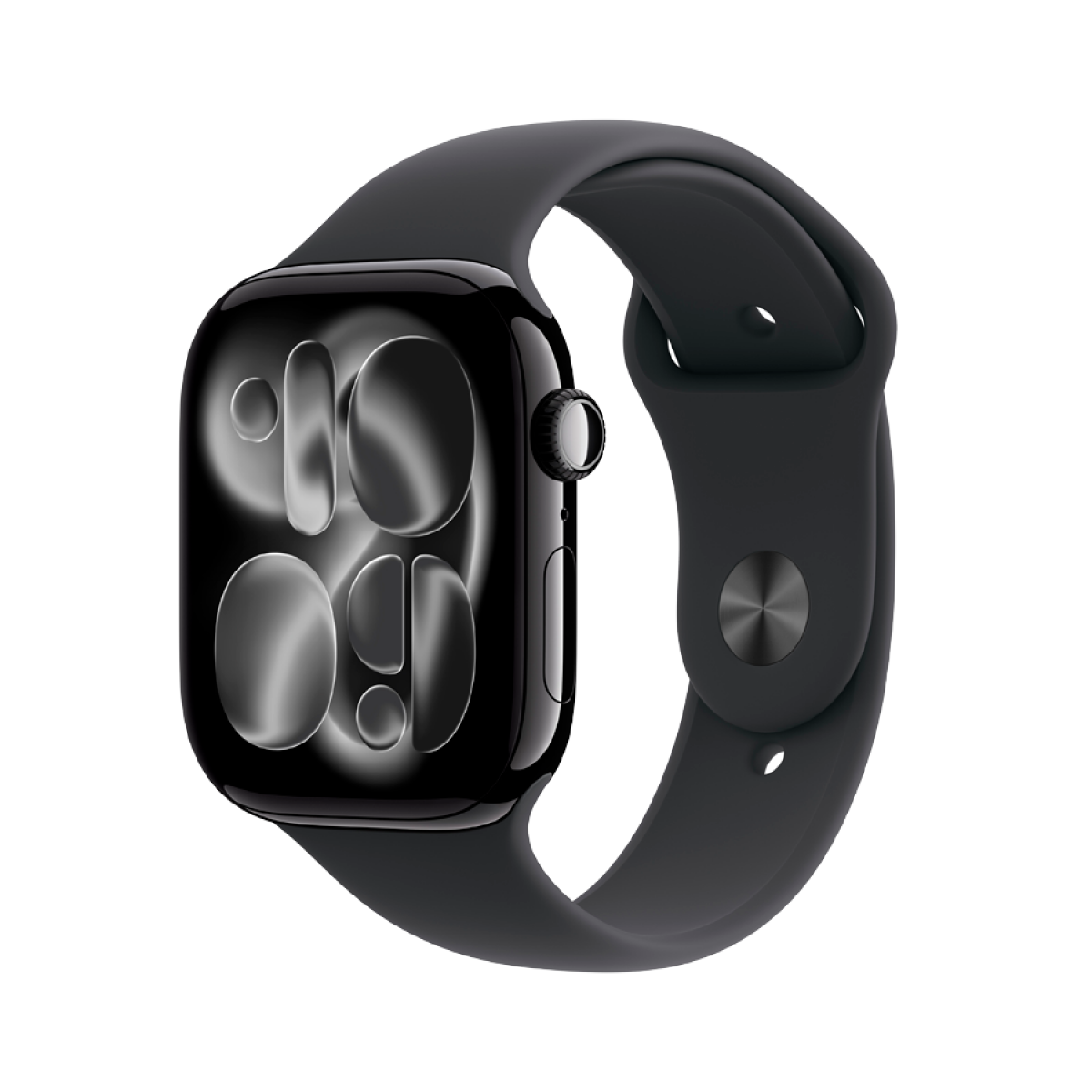 Apple Watch Series 11 GPS 46mm Jet Black Aluminium Case with Black Sport Band - S/M (MEUW4RK/A), Model A3333