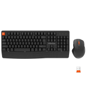 Клавиатура+мышь MeeTion C4130 (MT-C4130 Black) [мембранная, беспроводная, черная]