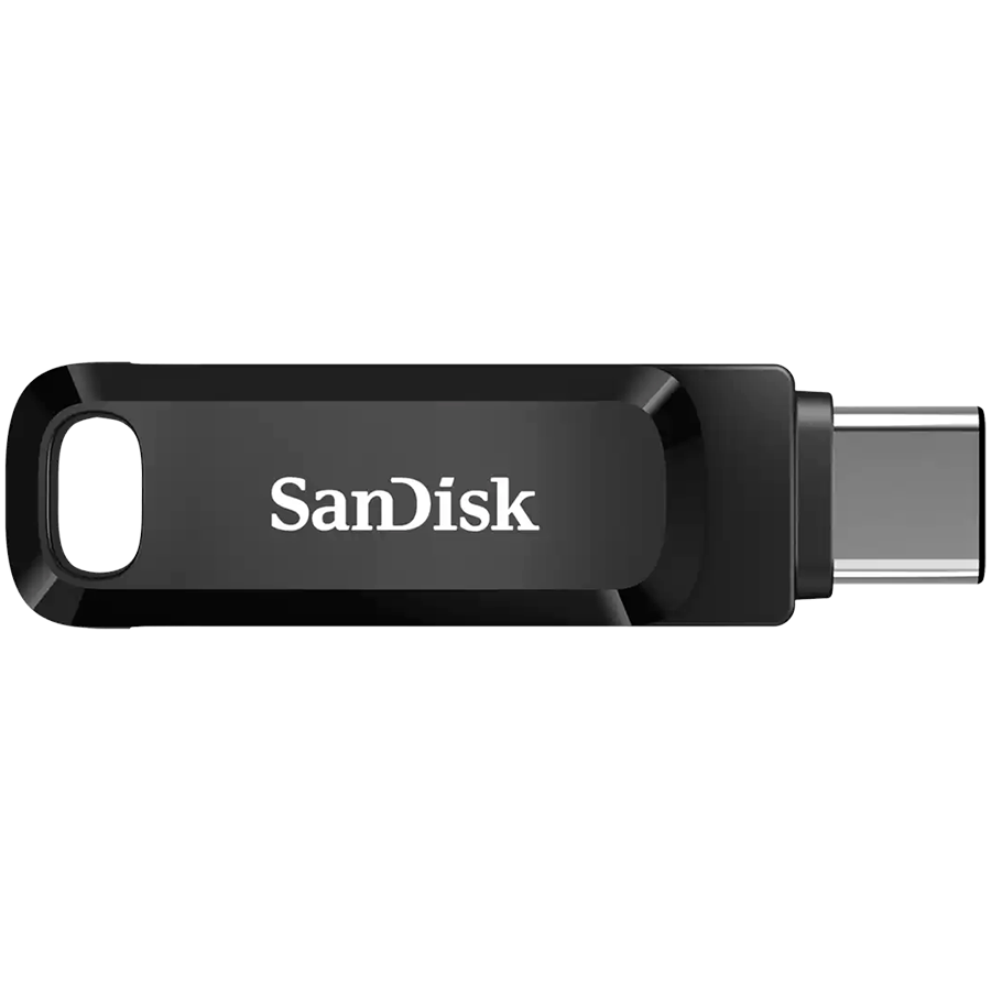 USB Флеш SanDisk Ultra Dual Drive Go USB Type-C (SDDDC3-128G-G46) 128ГБ, 150 МБ/сек, Черный