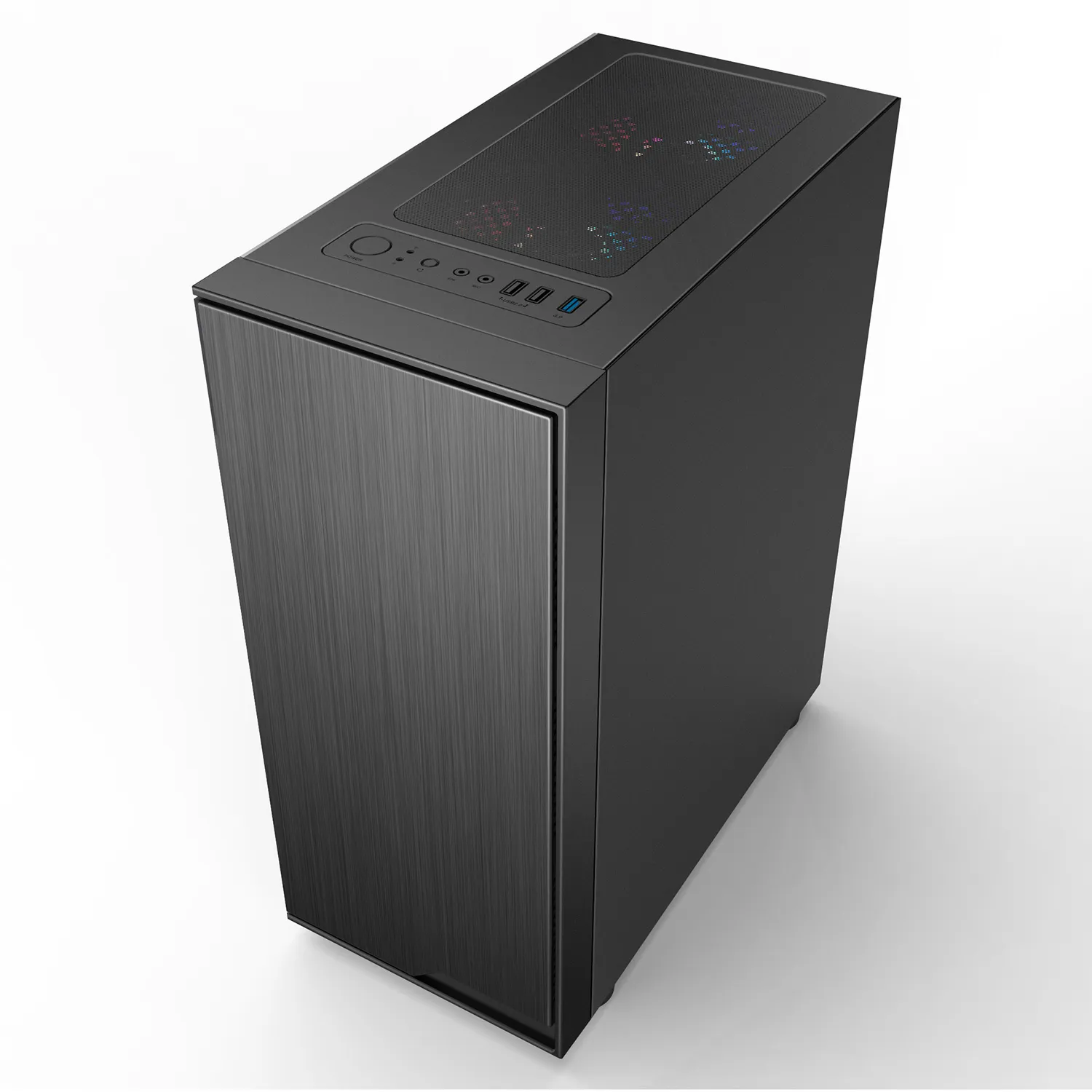 Корпус HuntKey GS400C [Midi Tower, без вентиляторов, черный]