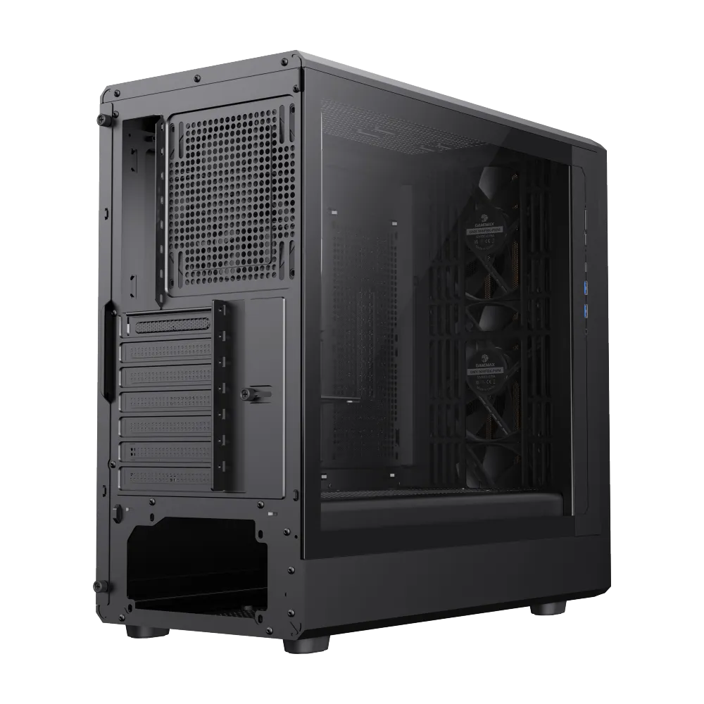 Корпус GameMax CLAW 460 WB Black (9101-1200R0009) [Midi Tower, 2 x 140x140 мм, черный]