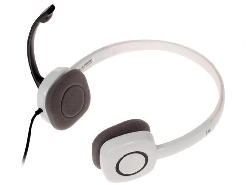 Гарнитура Logitech H150, Белый Garnitura Stereo Headset, 20-20000Hz, 122dB, 1.8m cable, cloud white, [981-000350]