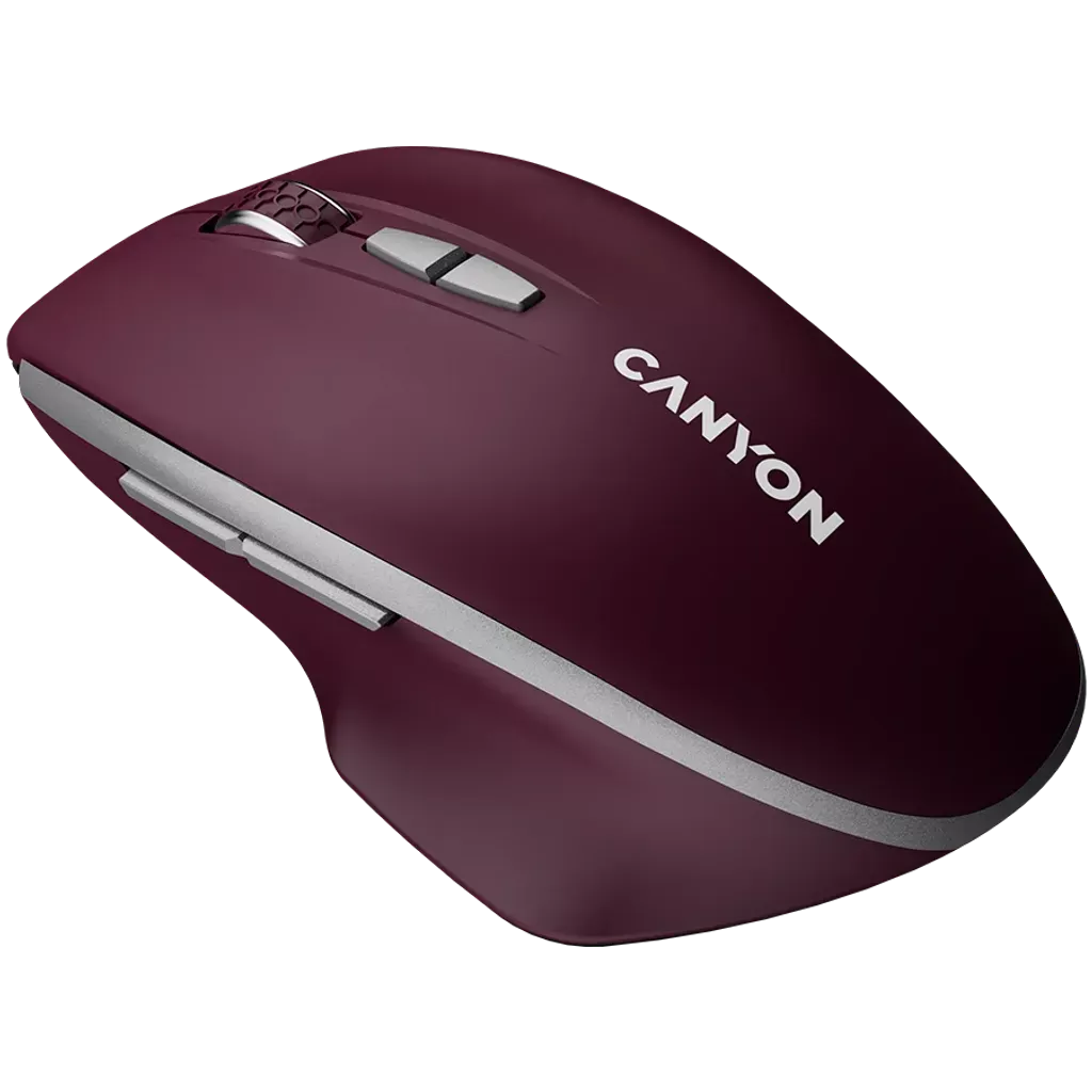 Мышь Canyon MW-21 BlueLED (CNS-CMSW21BR) [беспроводная, светодиодная, 1600 DPI, бордовый]