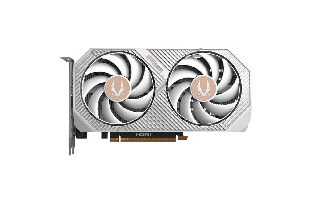 Видеокарта Zotac RTX 5060 TWIN EDGE WHITE OC (ZT-B50600Q-10M) [8 ГБ, GDDR7, 128 бит, HDMI, DisplayPort (3 шт)]