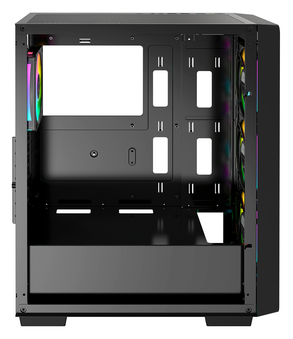 Корпус Ocypus Gamma C60 ARGB (Gamma-C60-BKG400XX-GL) [Midi Tower, 4 x 120 мм ARGB, черный]