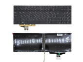 Клавиатура для ноутбука Asus VivoBook Pro 15 N580, подсветка, без рамки, черная