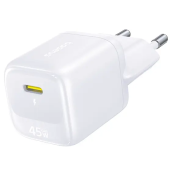Адаптер питания Baseus FN22 1C 45W EU Moon White (E0123301)