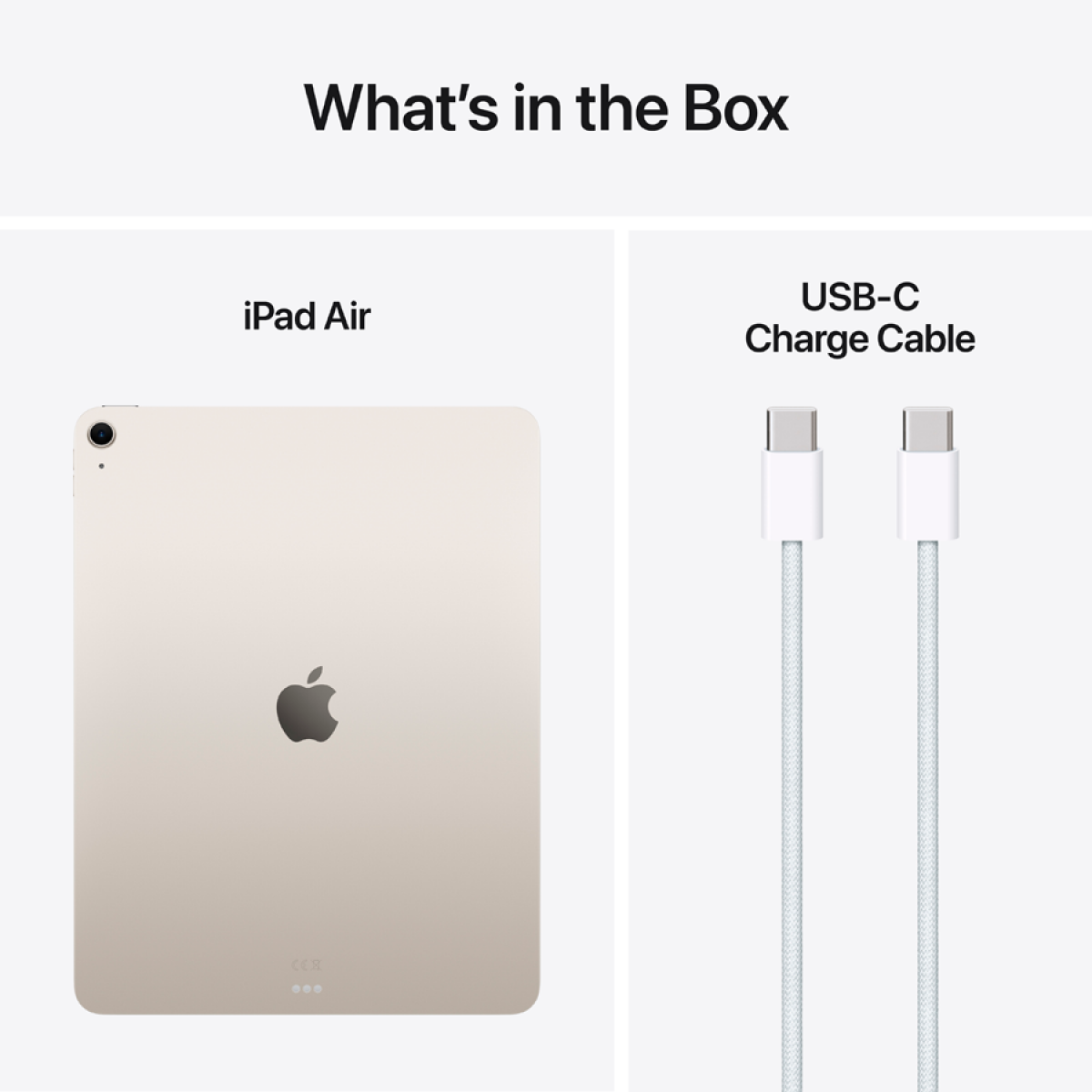 Планшет Apple 13-inch iPad Air Wi-Fi 128GB (MCNK4QA/A) Starlight, Model A3268