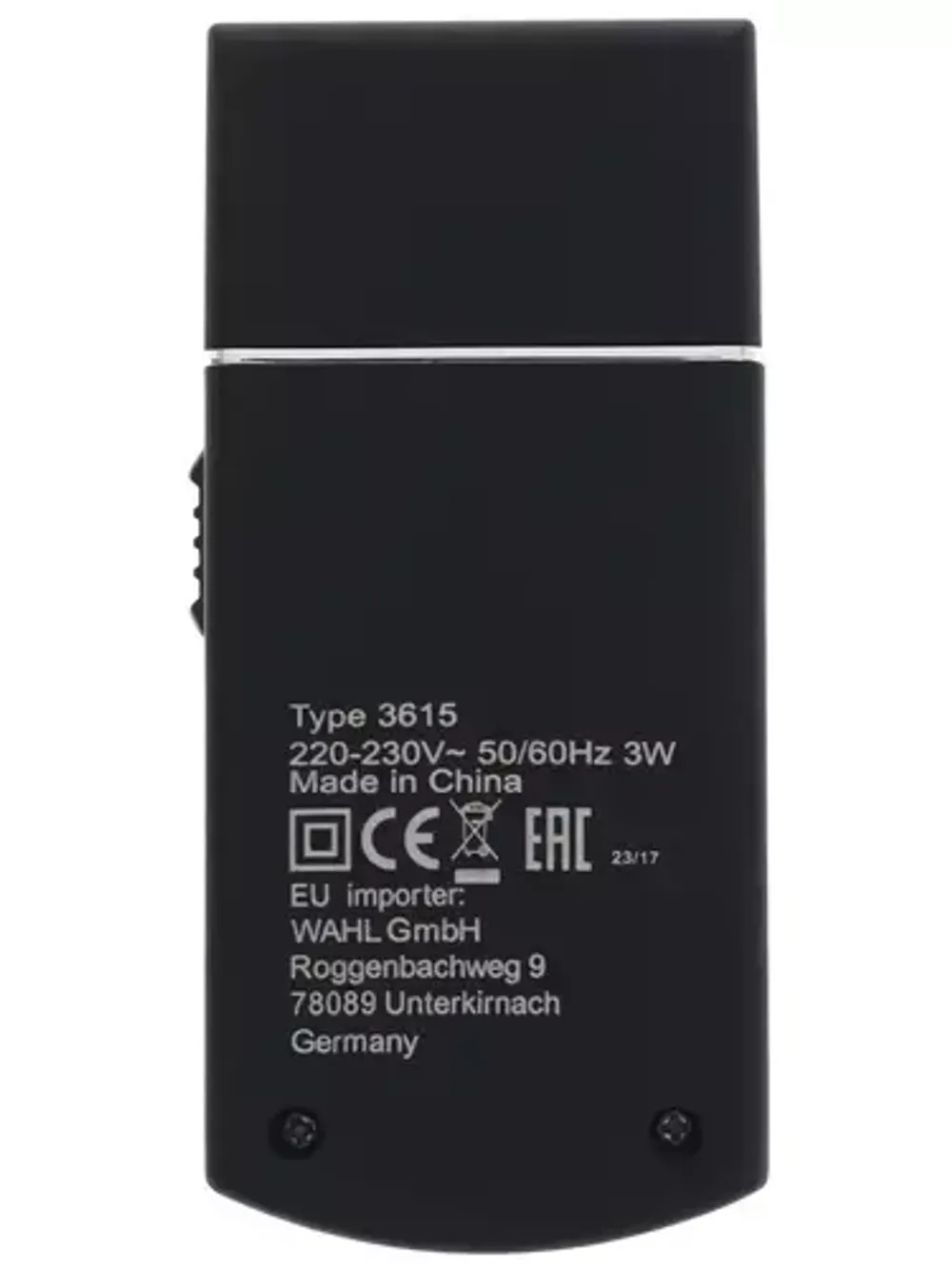 Бритва мужская сеточная Wahl Travel Shaver 03615-1016 черный