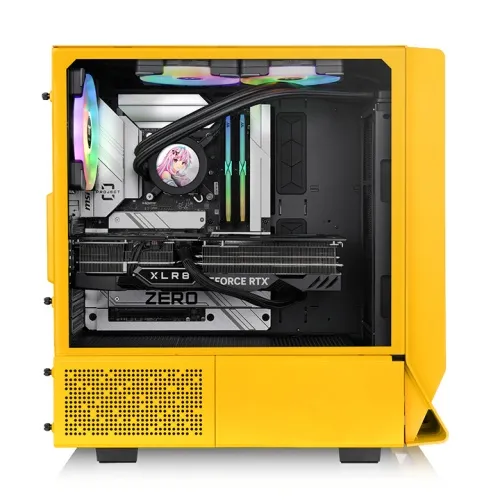 Корпус Thermaltake Ceres 350 MX Bumblebee (CA-1Z3-00M4WN-00) [Midi Tower, 1x 140 мм + 2x 140 мм ARGB, желтый]