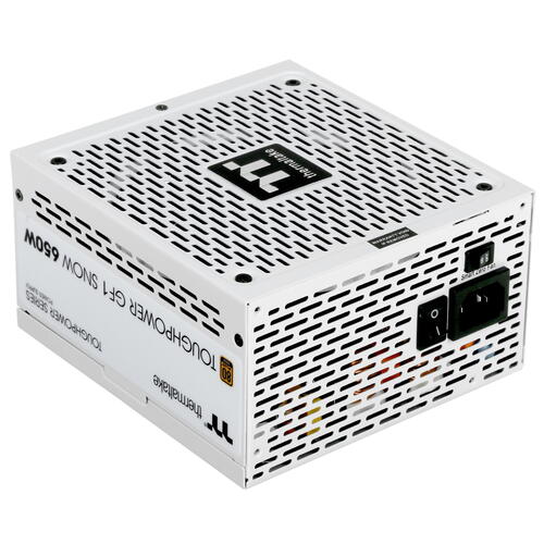 Блок питания Thermaltake Toughpower GF1 Snow [650 Вт, 80 PLUS Gold, 9x SATA, 4x 6+2 pin PCIe, 1x 4+4 pin CPU, EPS12V]