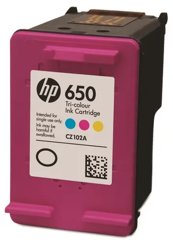 Картридж струйный, HP, CZ102AE, цветной, №650, оригинал