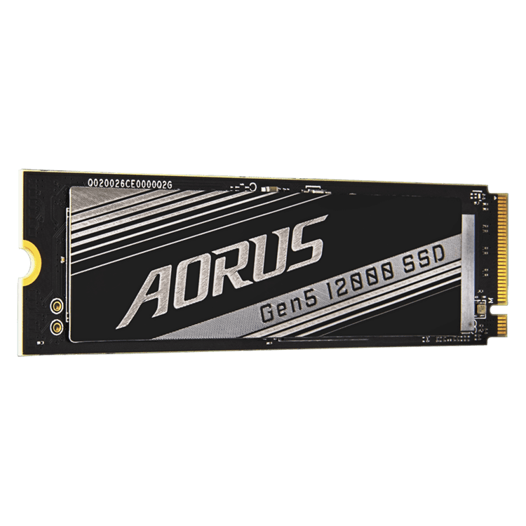 SSD-накопитель Gigabyte AORUS Gen5 12000 (AG512K2TB) [2 ТБ, M.2, PCI-E, 12400/11800 МБ/с, 3D V-NAND]