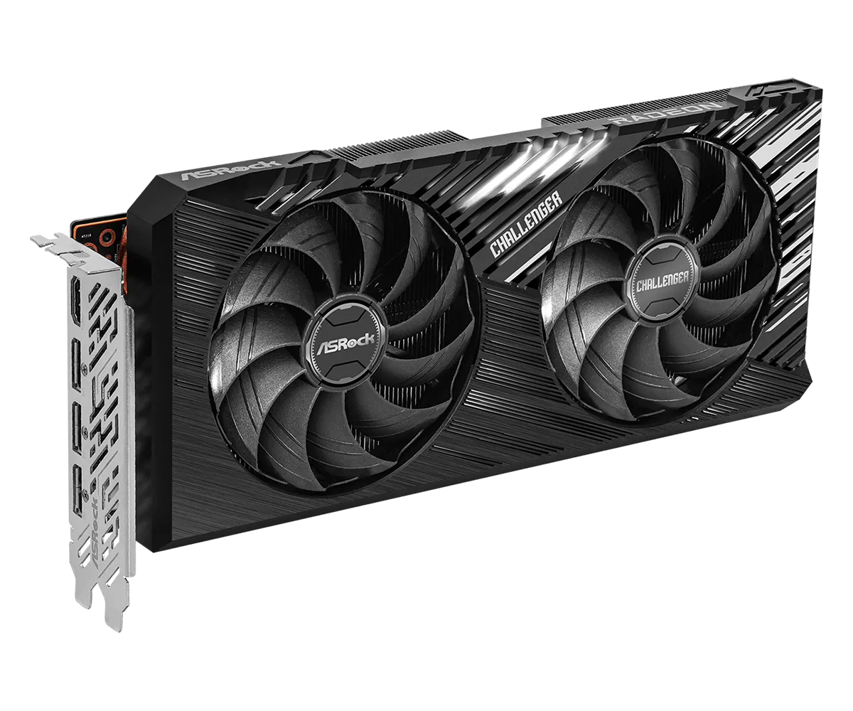 Видеокарта ASRock RX 7700 XT Challenger (RX7700XT CL 12GO) [12 ГБ, GDDR6, 192 бит, HDMI, DisplayPort (3 шт)]