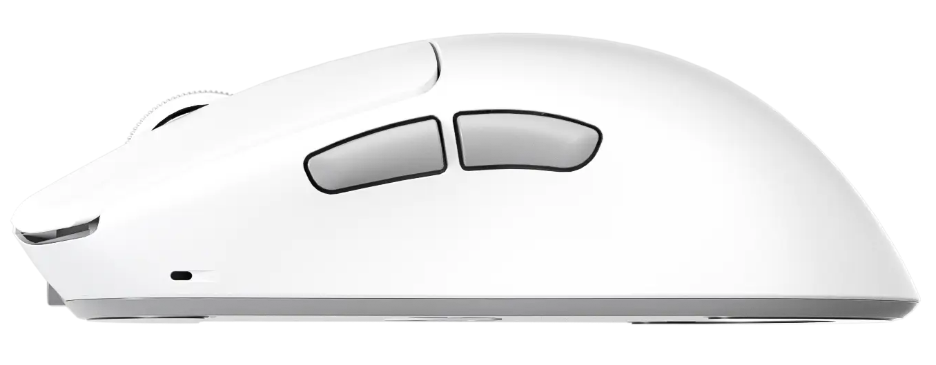 Мышь MeeTion GW40 (MT-GW40-B WH+Gray) [проводная + беспроводная, светодиодная, 7200 DPI, 1000 Гц, белый]