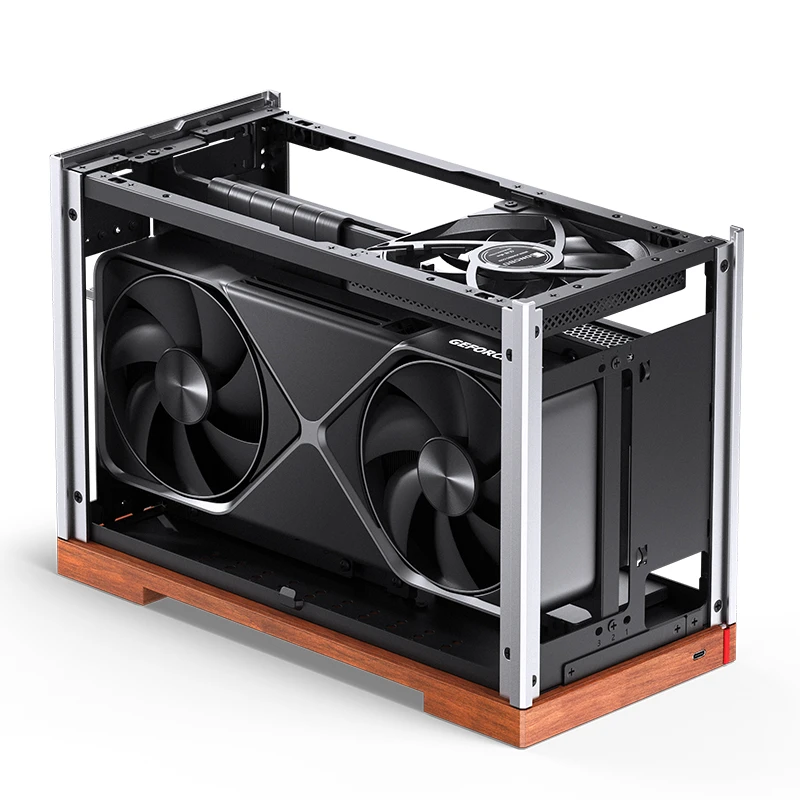 Корпус Jonsbo T9 (T9 Silver) [Mini Tower, серебристый]