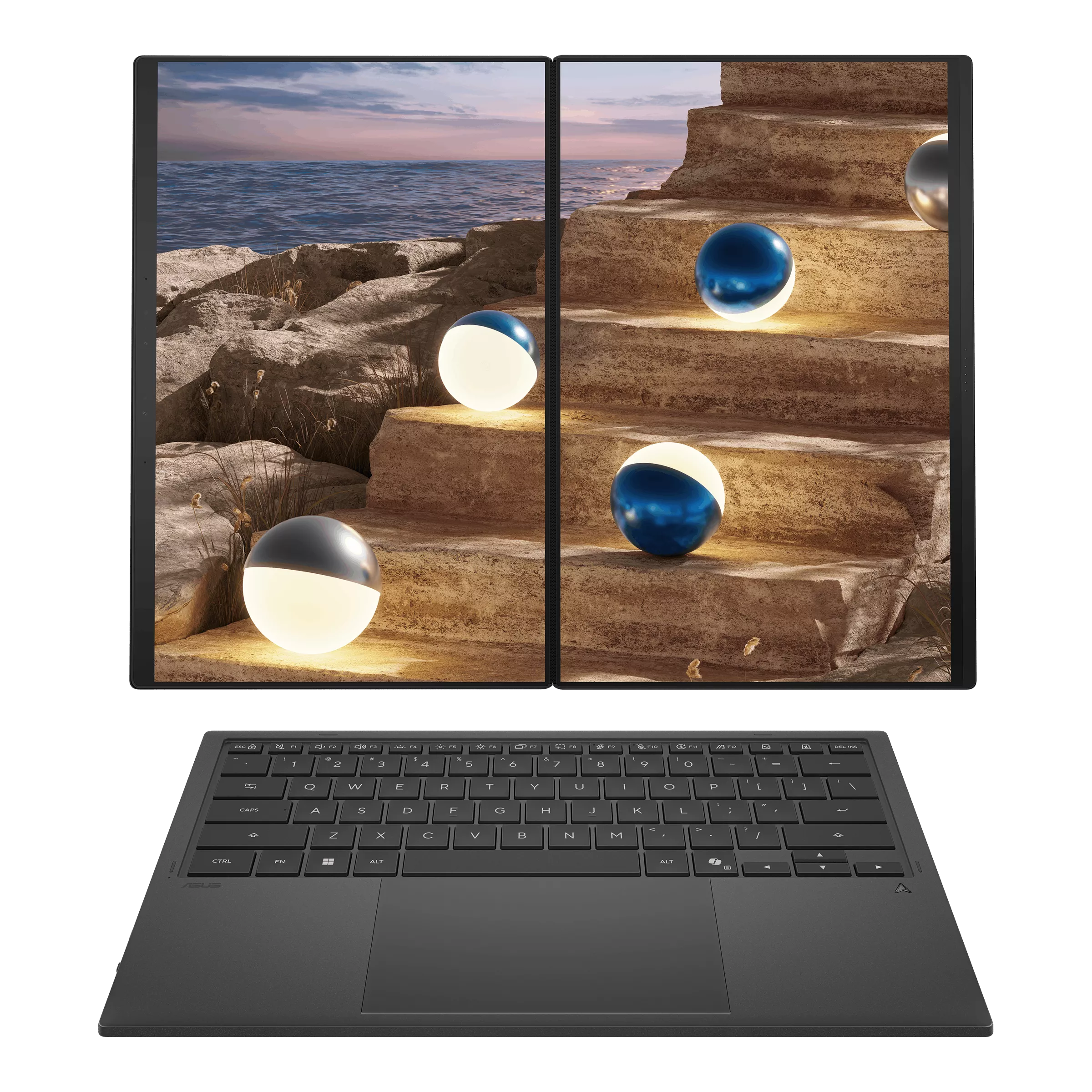 Ноутбук Asus Zenbook DUO UX8407AA-SN046W (90NB16V1-M00WS0) [14", Ultra 9 386H, 32 ГБ ОЗУ, 2 ТБ SSD, Windows 11 Home]