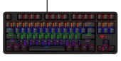 Клавиатура Rapoo V500PRO-87 [механическая, проводная + беспроводная, RGB подсветка, черная]